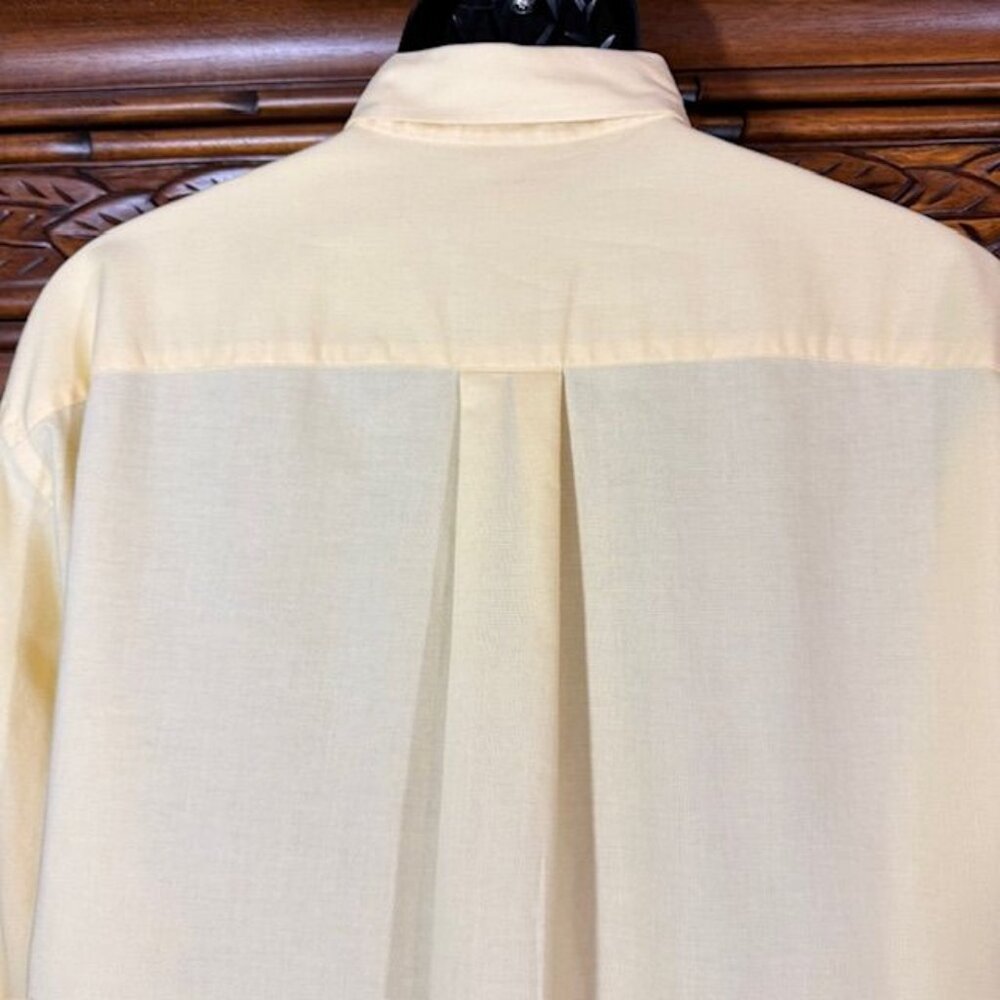 Nautica Yellow 100% Cotton Logo Pocket Button Down Shirt - Picture 6 of 11